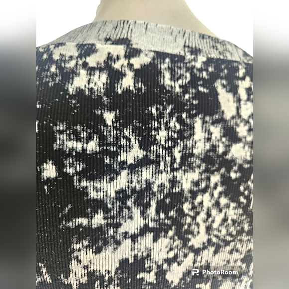 Pavement | Black & White Paint splash Style Dress W Long sleeves | Size 14 - Picture 4 of 5